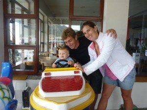 Junior thinks motorboat racing at this stage is preferable! Junior thinks motorboat racing at this stage is preferable!